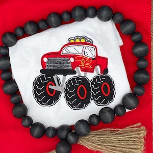 Boys Monster Truck Shirt / Monster Truck Shirt / Kids Monster Truck Shirt / Toddler Boys Monster Truck Shirt / Custom Applique Shirt / Truck