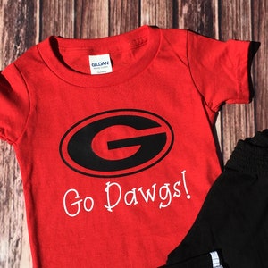 Georgia Bulldogs Shirt / Boys Dawg Tee Shirt / Go Bulldogs / UGA Dawgs / Boys Custom Shirt / Bulldogs Fan / Georgia Fan / Go Dawgs Tee