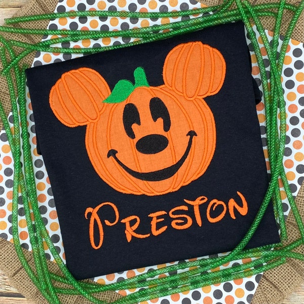 Mickey Mouse Halloween Shirt - Mickey Mouse Pumpkin Shirt - Mickey Mouse Shirt - Disney Mickey Shirt - Boys Halloween Shirt - Halloween