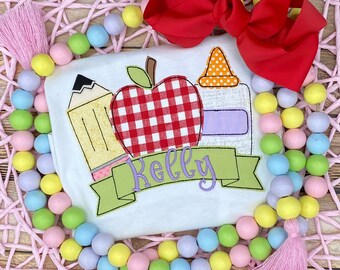 Girls Back To School Shirt / School Shirt / Back To School / Girls School Shirt / First Day of School Shirt / Back To School Shirt / School