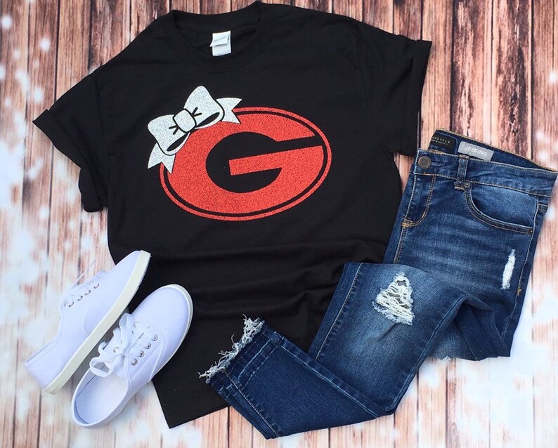 Bulldogs Shirt / Ladies Bulldogs Shirt / UGA Shirt / Etsy