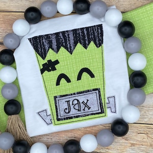 Boys Halloween Shirt - Frankenstein Halloween Shirt - Halloween Shirt - Frankenstein Shirt  - Cute Boys Halloween Top -  Monster Shirt