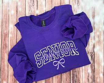 2026 Graduation Gift - Senior Sweatshirt - 2026 Senior Grad Gift - Embroidered 2026 Graduate - Gift for 2026 Graduate- Custom Colors