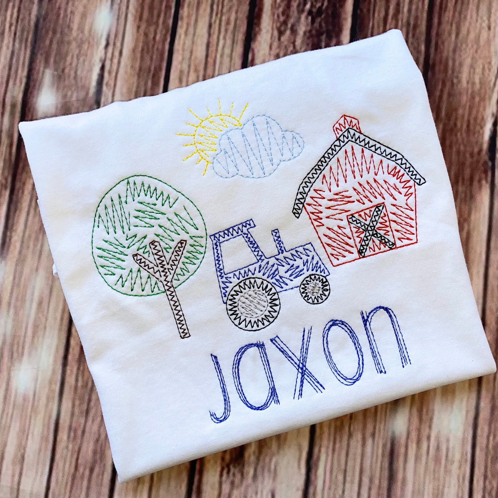 Boys Farm Shirt / Boys Tractor Shirt / Toddler Boys Farm Shirt Etsy