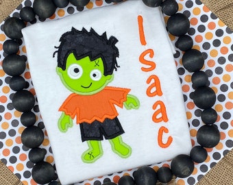 Camiseta de Halloween para niños - Camiseta de Halloween de zombi - Camiseta de Halloween - Camiseta de zombi - Camiseta de Halloween de zombi para niños linda - Camiseta de Halloween de monstruo