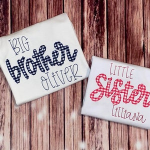 Sibling Shirts / Big Brother Shirt / Little Brother Shirt / Matching Sibling Shirts / Sibling Shirt Set / Big Sister Shirt / Little Sister