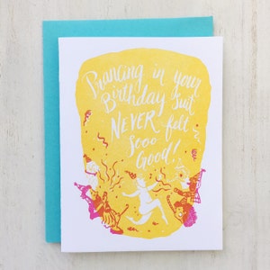 Geburtstag Anzug Letterpress-Karte