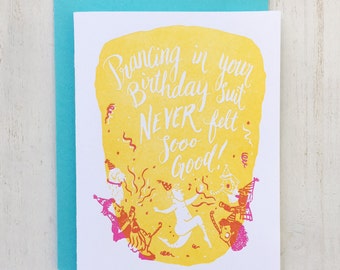 Birthday Suit Letterpress Card