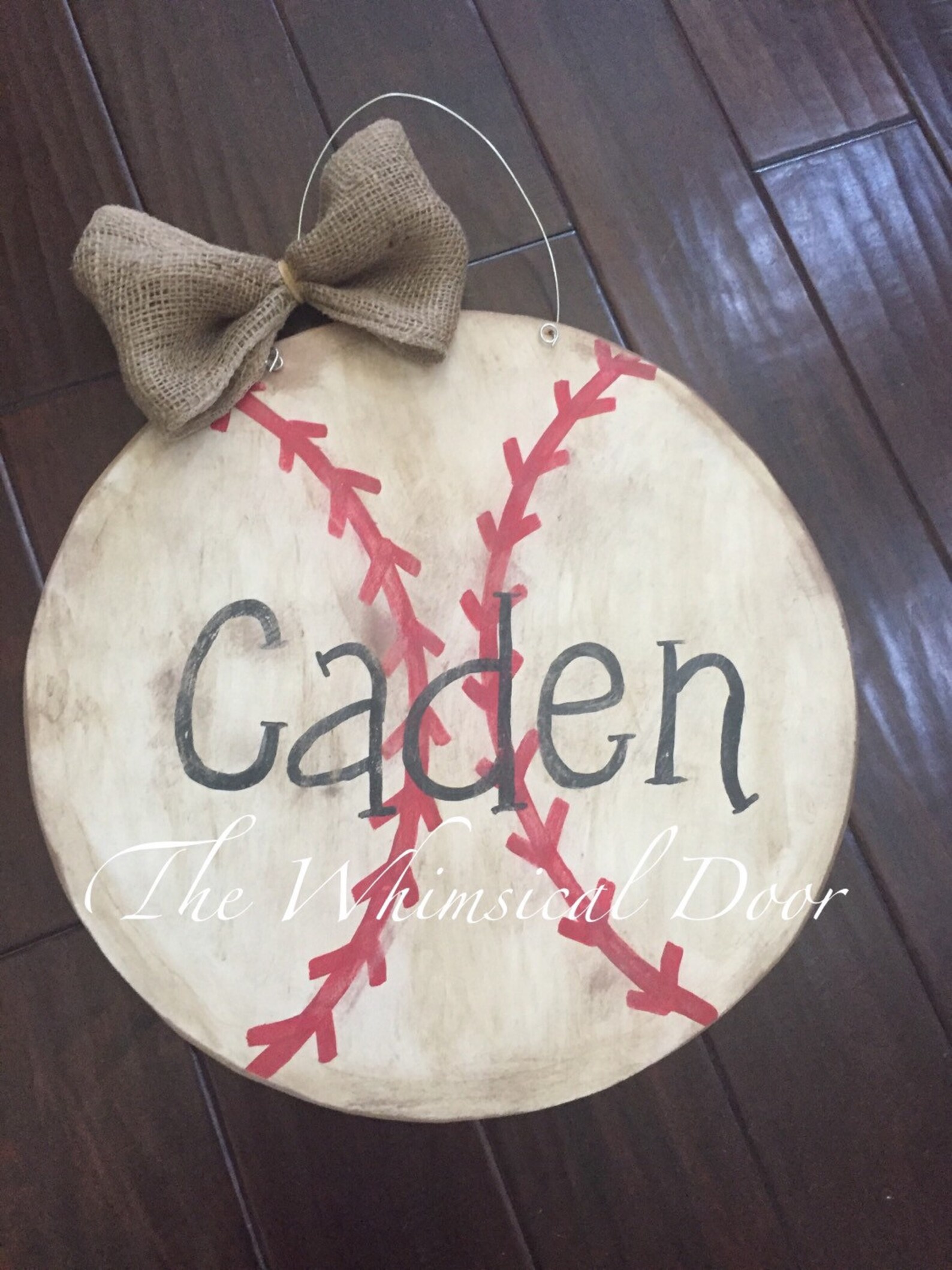 Baseball Door Hanger Softball Door Hanger Etsy