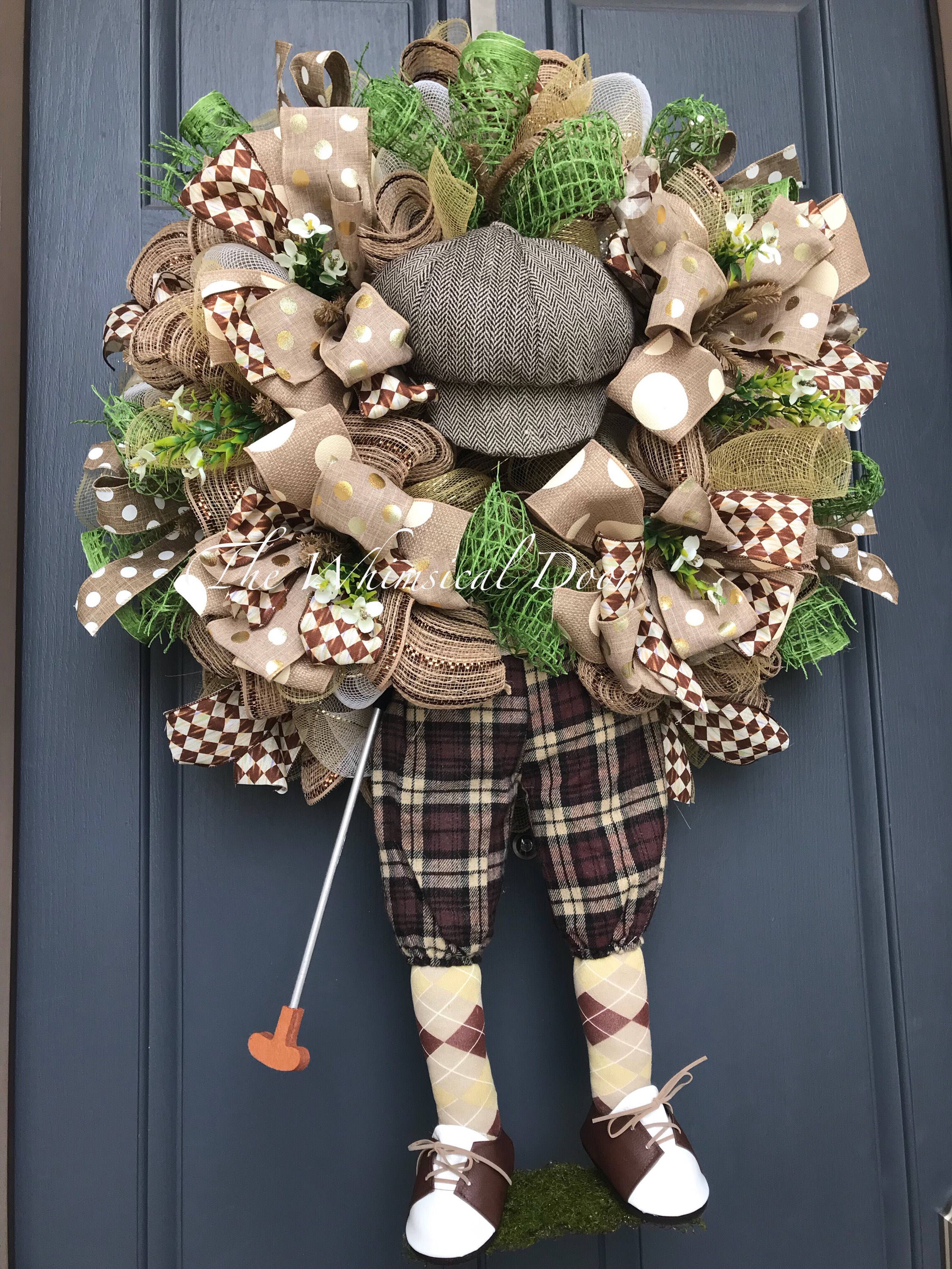 Golf wreath retirement wreath golfer wreath golf pro wreath Etsy
