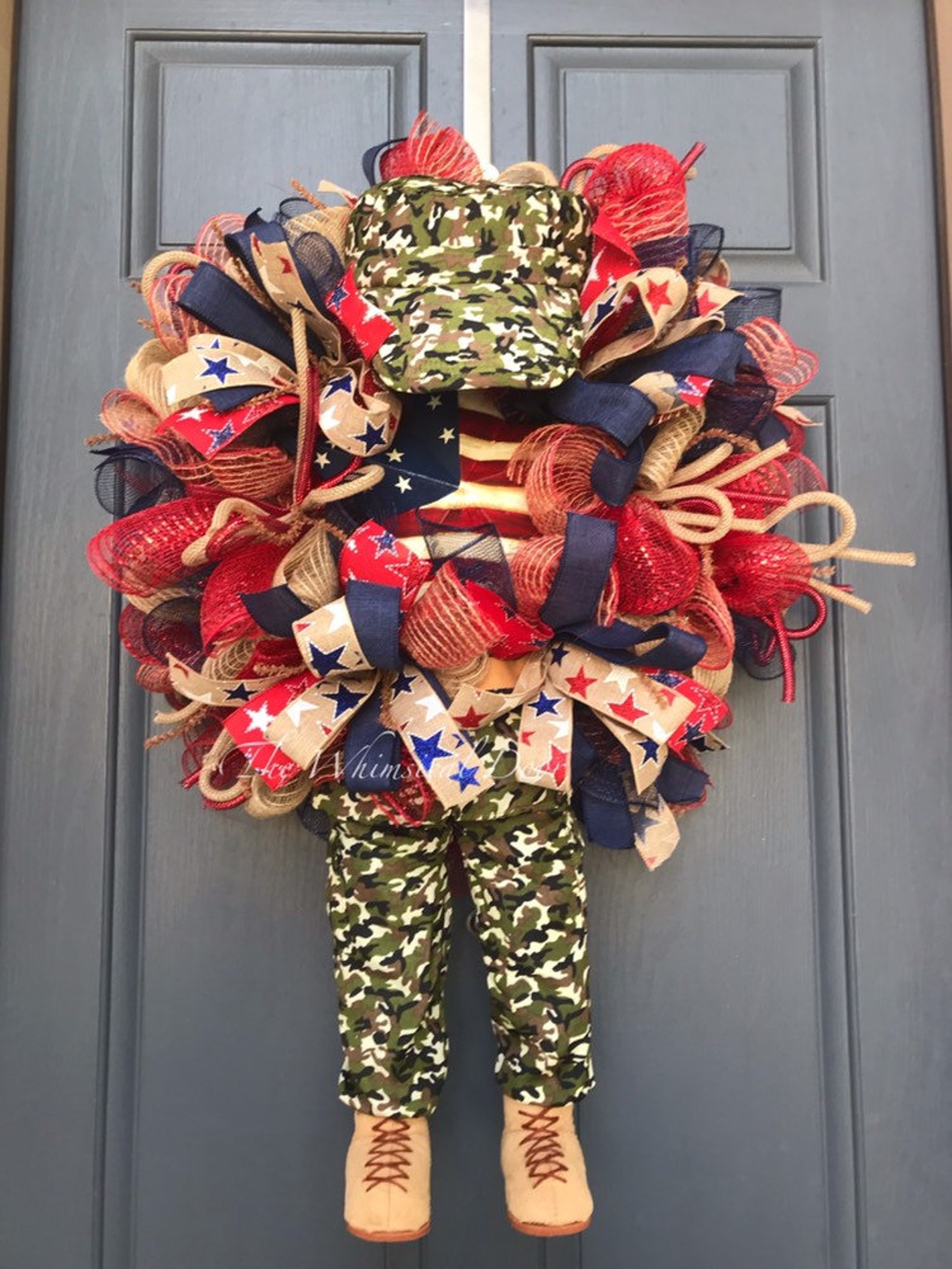 Solider Wreath Military Wreath Patriotic Wreath Army Wreath Etsy