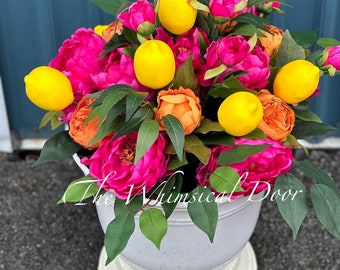 Urn filler - drop in arrangement - citrus dreams urn filler