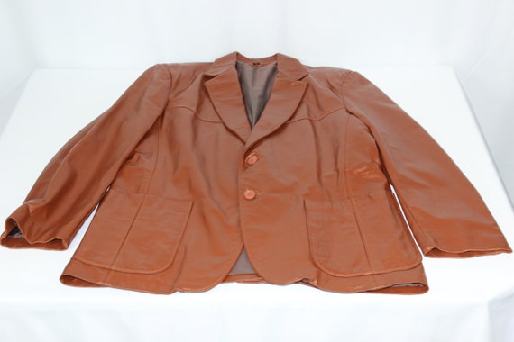 The Leather Shop Vintage Sears Brown Men's 42R 70s