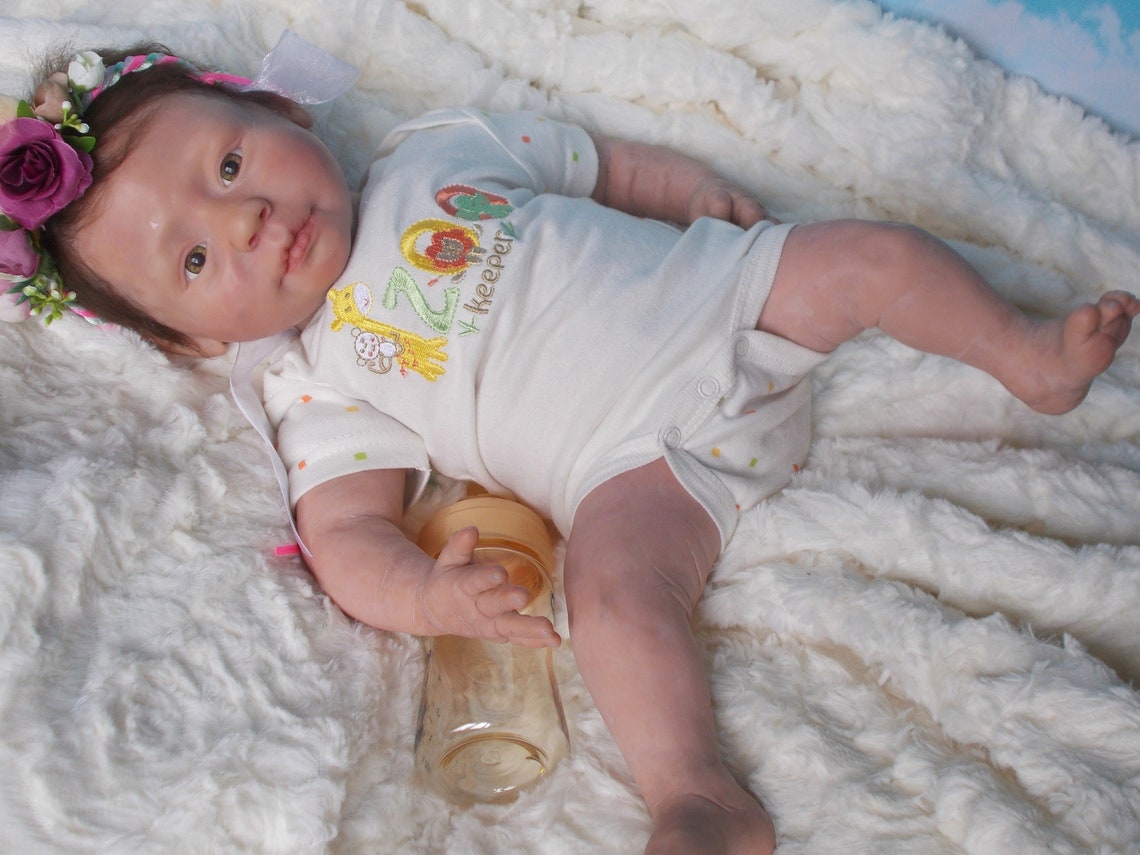 Baby Girl, Doll Ooak, Newborn, Polymer Clay, 46 Cm - Etsy