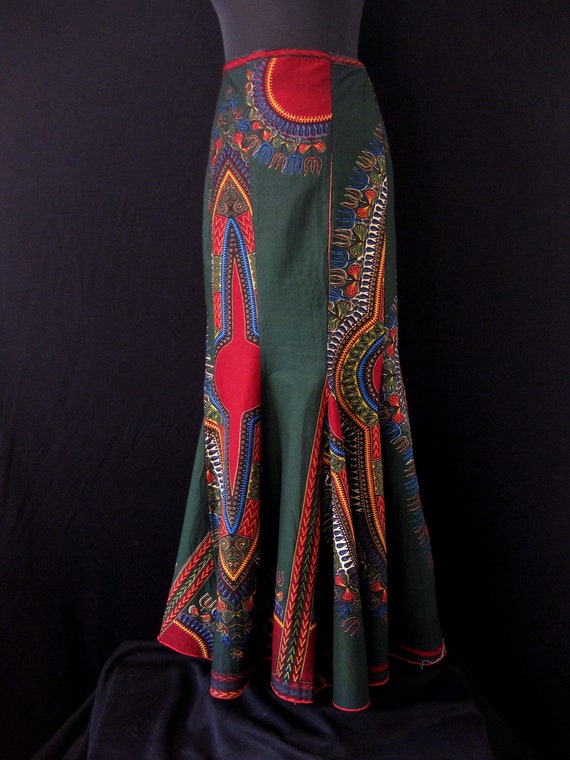 Vintage 1970s African (Ethiopia) Print Ankara Bot… - image 3