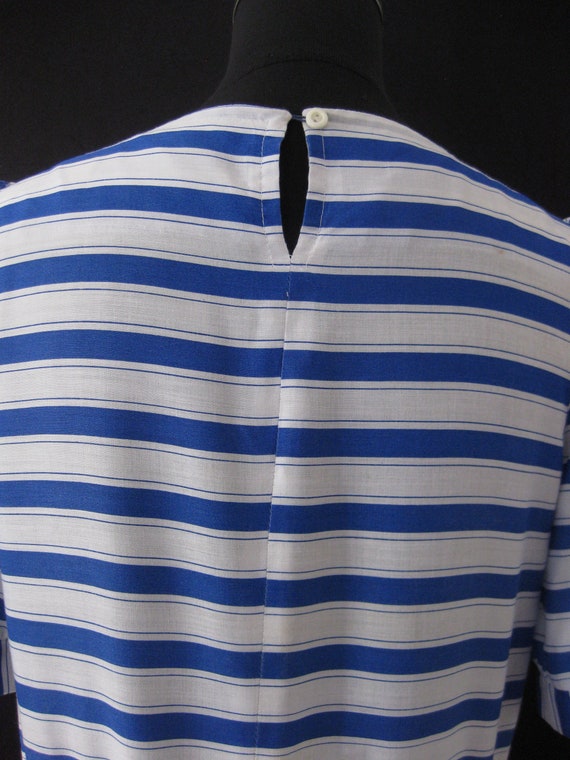Vintage 1970s OOPS California Blue and white striped … - Gem