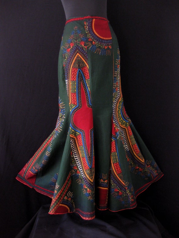 Vintage 1970s African (Ethiopia) Print Ankara Bot… - image 2