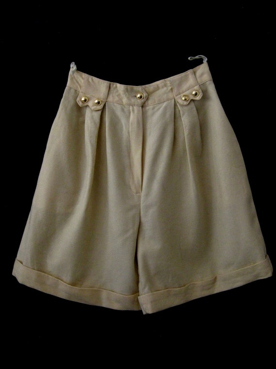 2 Pairs Vintage 1980s Shorts Pink and Beige. Size… - image 8