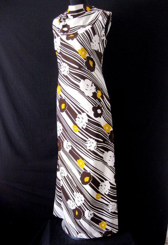 white polyester maxi dress