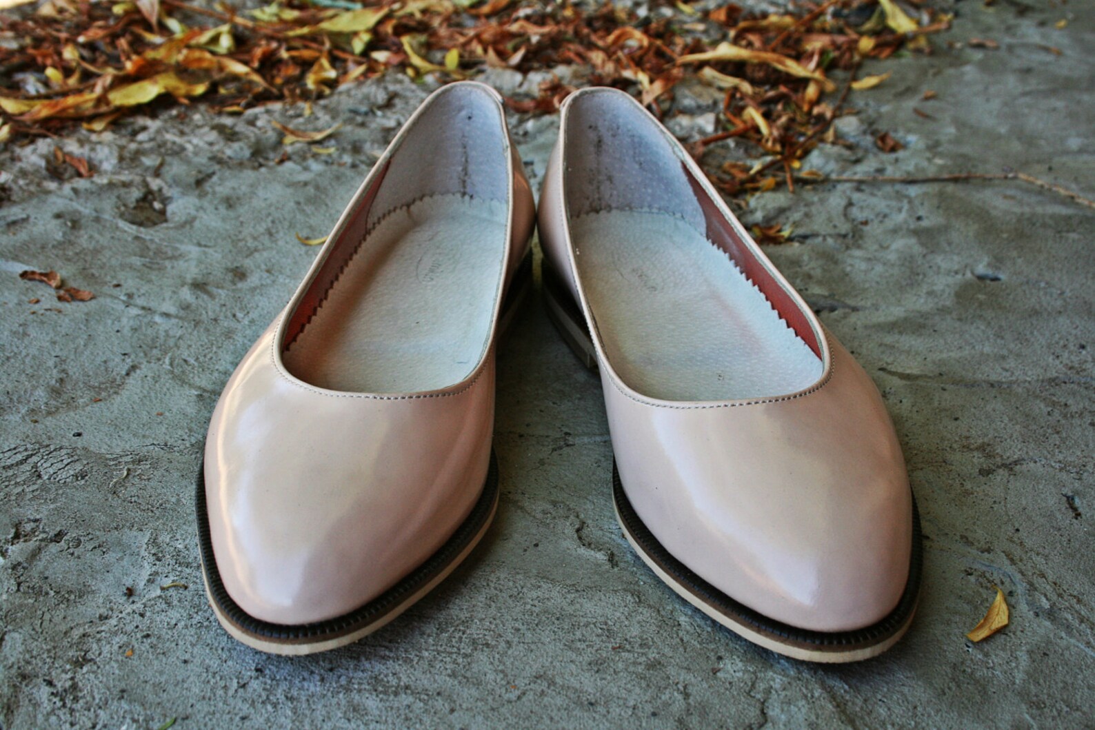 nude patient leather ballet flats, ballerina shoes, wedding shoes, leather flats, bridal balerina flats, nude shoes, nude flats