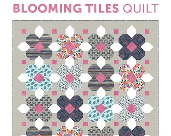 Blooming Tiles Quilt PDF Pattern
