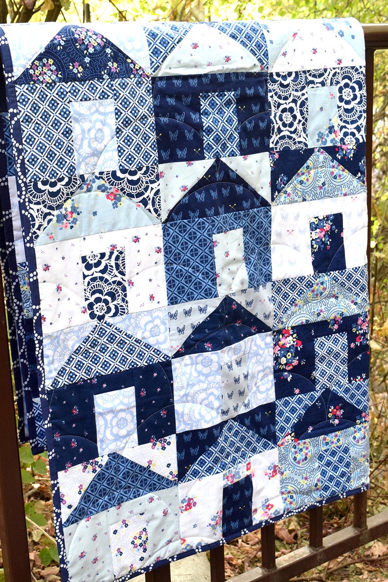 Hanna's Houses Quilt PDF Pattern Etsy