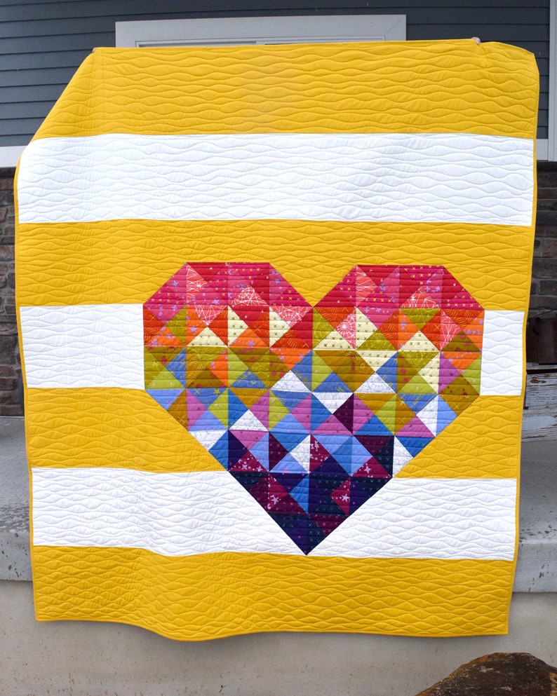 Piece & Love Quilt PDF Pattern - Etsy