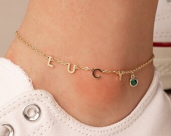 Name Anklet, Anklet Bracelet, Anklets for Women, Gold Anklet Bracelet, Personalized Anklet, Dainty Anklet, Custom Anklet, Delicate anklet