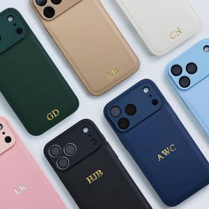 Custom Embossed Phone Case, Personalised Leather Case iPhone, Custom iphone case, iPhone 17 Pro Case, iPhone 17 Case