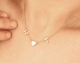 Mother necklace, Name Necklace, Personalized Letter Necklace, Initial Necklace, Personalized Handmade Jewelry, Gift for Mom