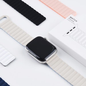 Silicone Magnetic Band Compatible with Apple Watch Band, Blank Silicone Apple Watch Strap, Watch Band Series Silicon Band Color,