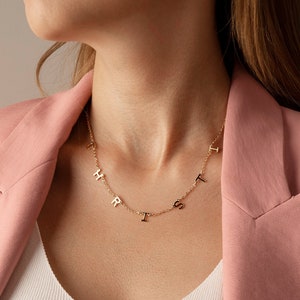 Custom Name Necklace Personalized Name Necklace Personalized Necklace Custom Letter Necklace Personalized Name Jewelry Initials Necklace