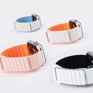 Apple Watch Band • Silicone Apple Watch Strap • 38mm 40mm 41mm 42mm 44mm 45mm 46mm 49mm • Apple Watch Magnetic Strap Magnetic Strap