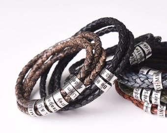 Anniversary gift for him Personalized Bracelet for Mens Bracelet Personalized Bracelet Engraved Bracelet for Men Coordinate bracelet Gift