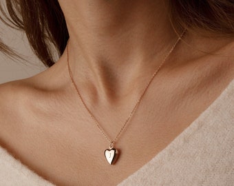 Heart Locket Necklace Personalized Heart Locket Necklace Girls Heart Locket Necklace Custom Locket Necklace Child Necklace for Kids