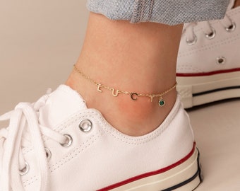 Anklet • Initial Anklet • Anklet Bracelet • Anklets for Women • Gold Anklet Bracelet • Personalized Anklet • Dainty Anklet • Custom Anklet