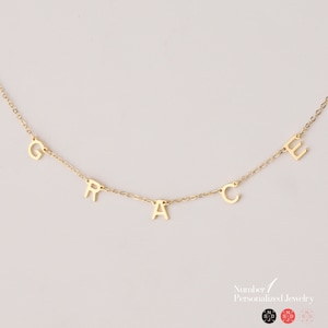Personalized Name Necklace Custom Letter Necklace Handmade Jewelry Gift Personalized Name Jewelry Initials Necklace Personalized Necklace