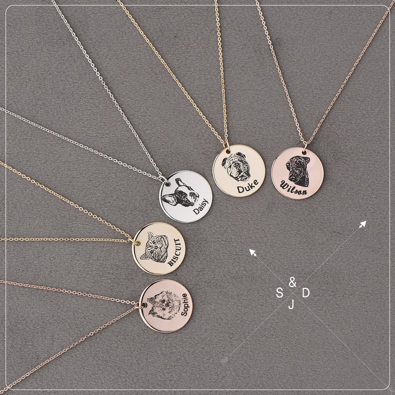 Personalized Necklace Custom Pet Lovers Dog Jewelry Pet Etsy