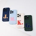 Custom Engraved Leather iPhone Case Name IPhone Case Personalized with Initials or Monogram – Compatible with iPhone 16/15/14 Pro Max product logo