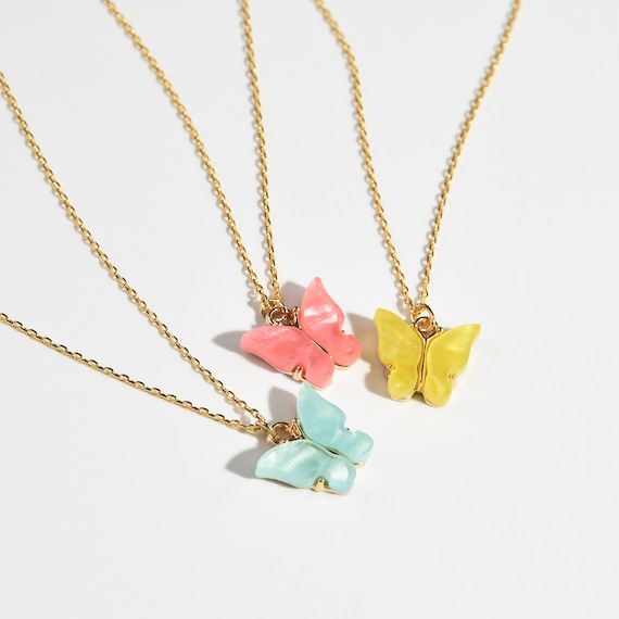 Kids butterfly best sale necklace
