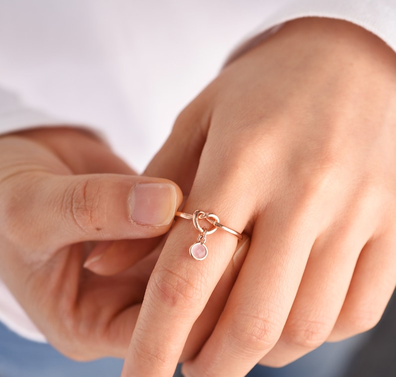 Gold Knot Ring Love Knot Ring Promise Ring Bridesmaid Ring Etsy