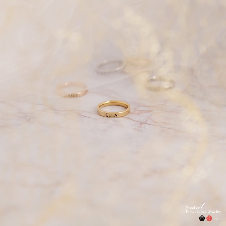Rings for Women Personalized Word Ring Personalized Inside - Etsy