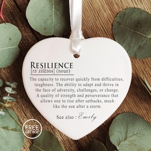 Resilience gift, inspirational gift, Ornament, be strong gift, strength gift, Encouragement Gift, Friendship Gift, Keepsake For Friends