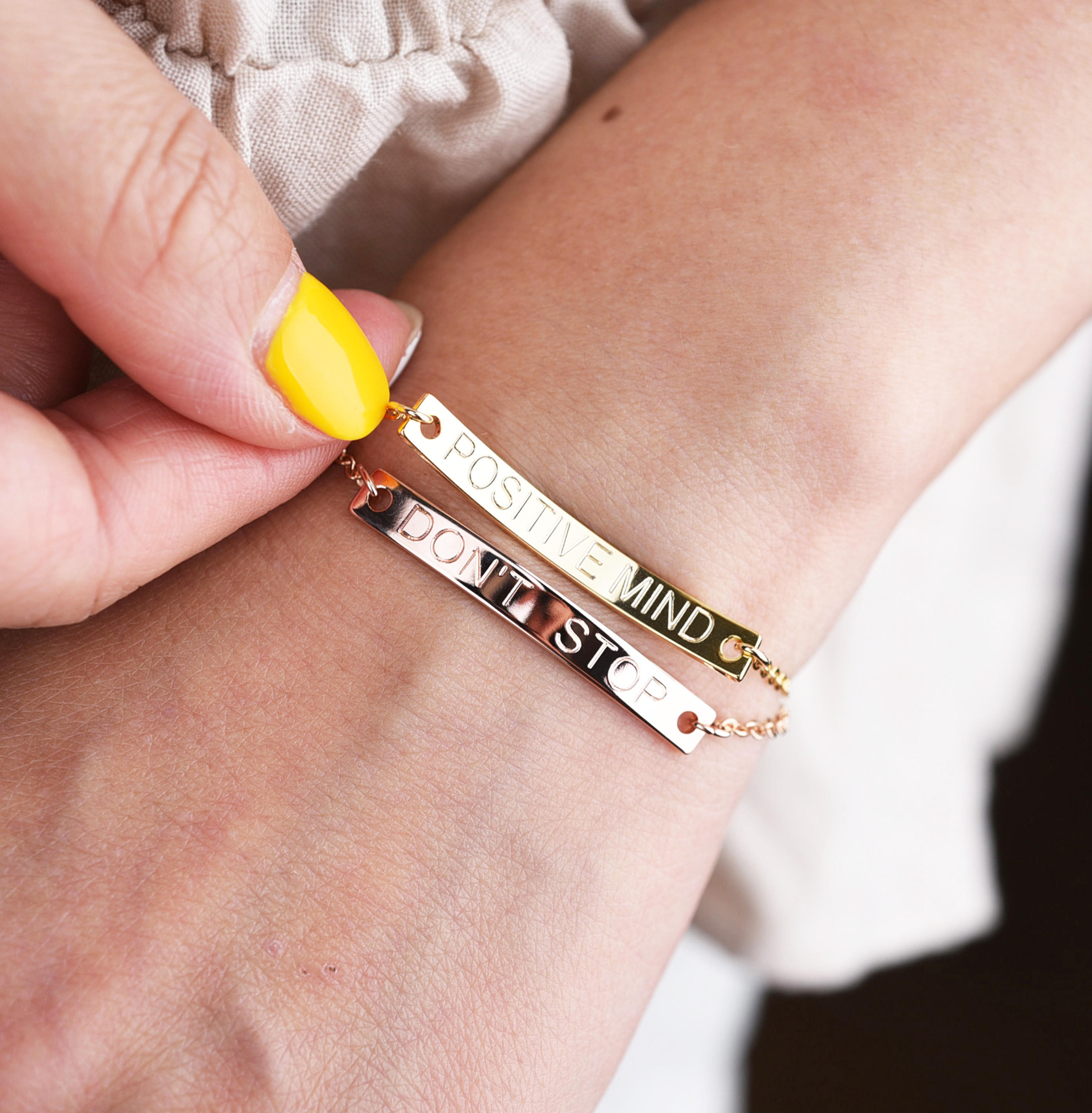 bracelet with coordinates for her