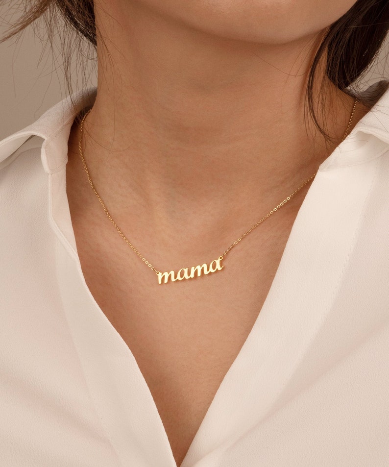 Mama Necklace Gift for Mom New Mom Gift Special Mother's Etsy