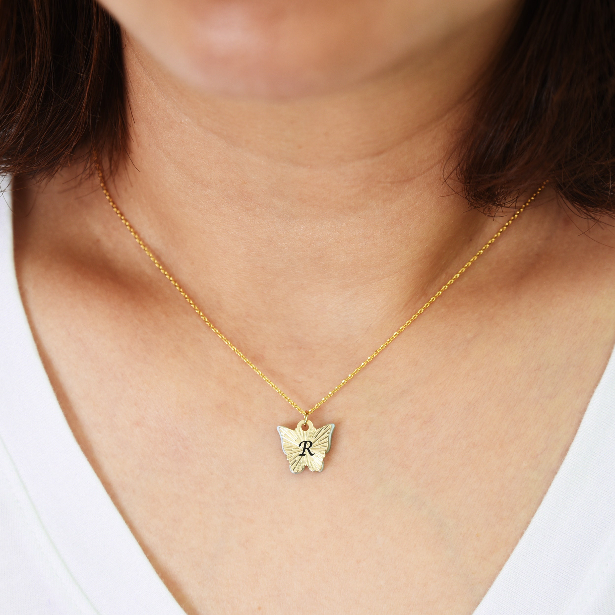 Handmade Kids Butterfly Necklace