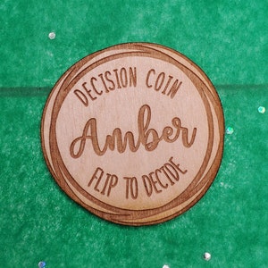 Decision Flip Coin, Custom flip Coin, Decision Making Coin, fun birthday gift, couple gift, gift for her, gift for him, new parents, date ni