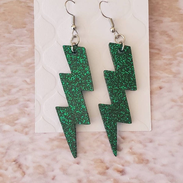 Lightning Earrings Etsy