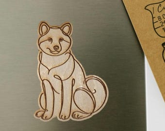Shiba inu magnet, dog magnet, dog christmas, pet magnet, shiba inu gifts, dog gifts, dog refrigerator magnet, shiba inu christmas dog decor