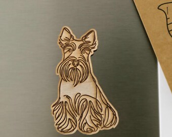 Schnauzer magnet, dog magnet, dog christmas, pet magnet, schnauzer gifts, dog gifts, schnauzer  refrigerator magnet, schnauzer lover, groome